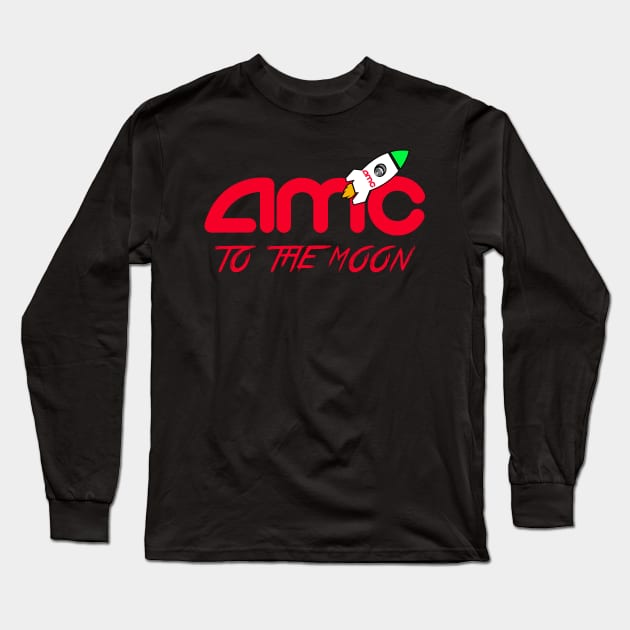 AMC TO THE MOON Long Sleeve T-Shirt by MAG